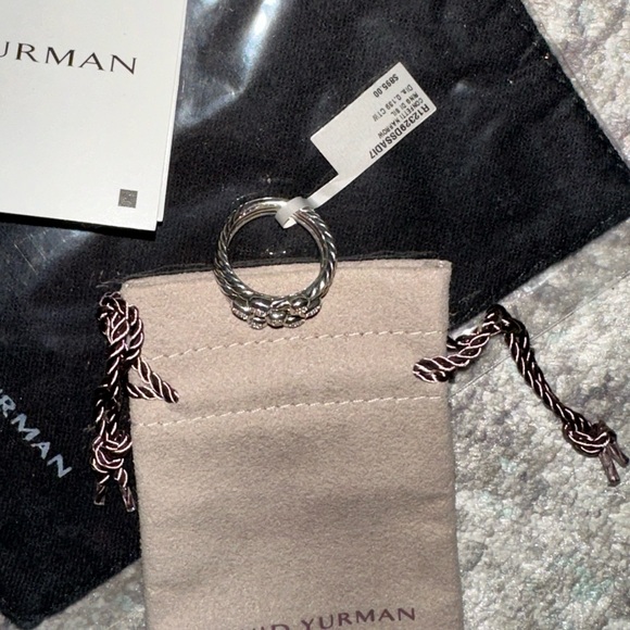 David Yurman Vintage Confetti Ring w/ Diamonds in Sterling Silver - Picture 9 of 16